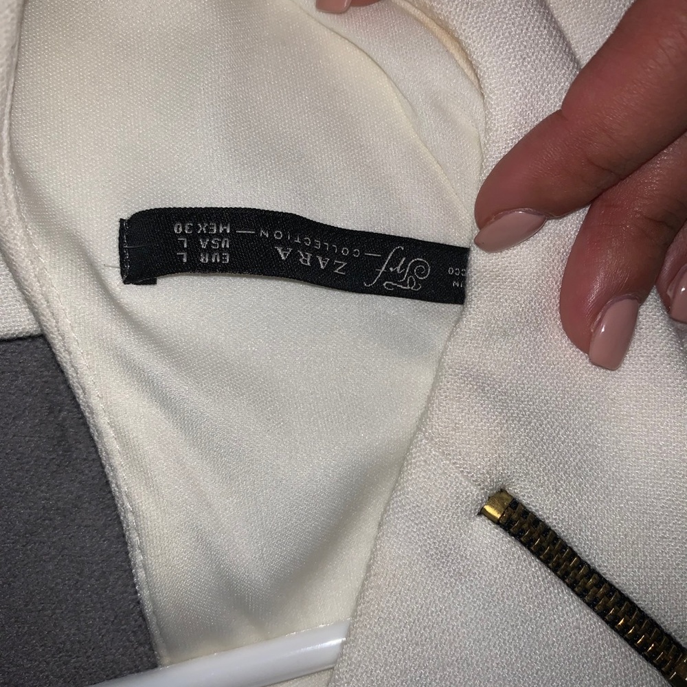 White zara dress